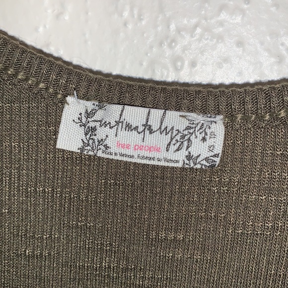 Free People Intimately Green Tank Top - Picture 4 of 4